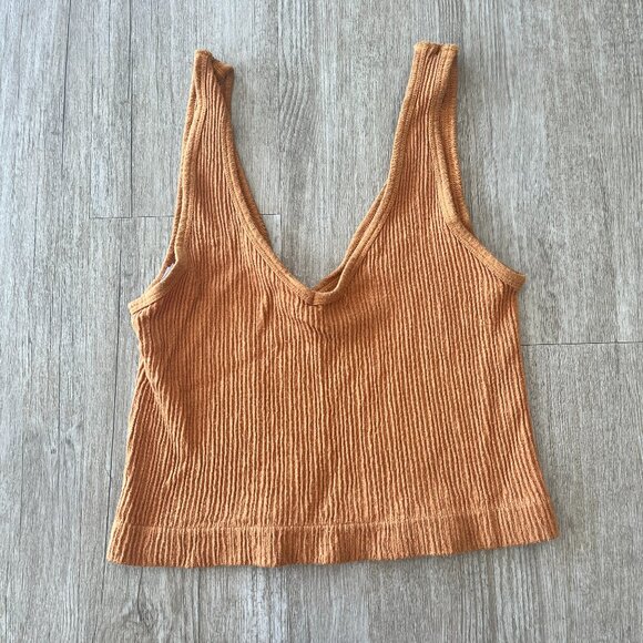 Urban Outfitters Tops - Womens Urban Outfitters Orange Cropped Ribbed Tank - XL